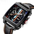 thumbnail image 2 of Reloj mecánico automático multifuncional de cuero luminoso para hombre cuadrado, 2 of 5