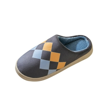 

Women s Sandals Slippers Couple Style Plaid Plush Home Warm Slippers Shoes