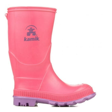 

Kamik Stomp Rain Boot Toddler/Little Kid/Big Kid Waterproof Rubber Boots (2 Pink Rose)