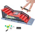 thumbnail image 1 of Luniquz Fingerboard Ramps, Finger Skateboard Cool Toys With Mini Skateboards For Fingers, Fingerboard Ramps Set Buildable Ramp For Finger Board Training, 1 of 4