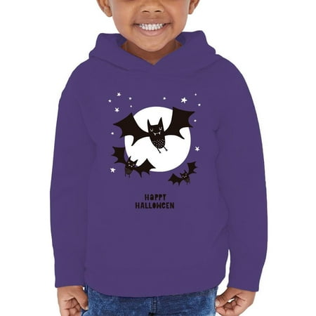 

Bats W Moon Happy Halloween Hoodie Toddler -Image by Shutterstock 2 Toddler