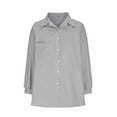 thumbnail image 4 of tarylea Business Casual for Women Turn down Collar Button down Shirts with Pocket Loose Basic Work Office Tops, 4 of 7