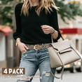 thumbnail image 4 of WHIPPY Women's Leather Belts for Jeans Dresses Ladies Skinny Leather Belts, 4 of 9