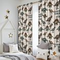 thumbnail image 5 of Blackout Kids Curtains,Beige Cartoon Dinosaurs Illustrations Pattern Childrens Insulated Curtains Set Of 2,Bedroom Essentials,Toddler Room Decor 52"x84", 5 of 5