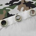 thumbnail image 4 of Castle Fairy Brown Green Black Camo Black Out Curtains for Children Teens Adults,Vintage Camouflage Curtains Pack of 2 (42x63 Each),Abstract Geometric Bedroom Curtains,Super Cozy Room Decor, 4 of 6