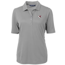 Women's Cutter & Buck Gray Kansas City Chiefs Virtue Eco Pique Recycled Polo