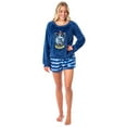 thumbnail image 2 of Harry Potter Womens' Sweater and Shorts Sleep Pajama Set-All Houses, 2 of 5