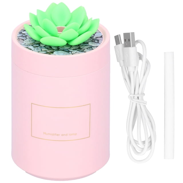 USB Humidifier Mini Mute Cactus-Shape Humidifier for Home Bedroom Car Dormitory Pink