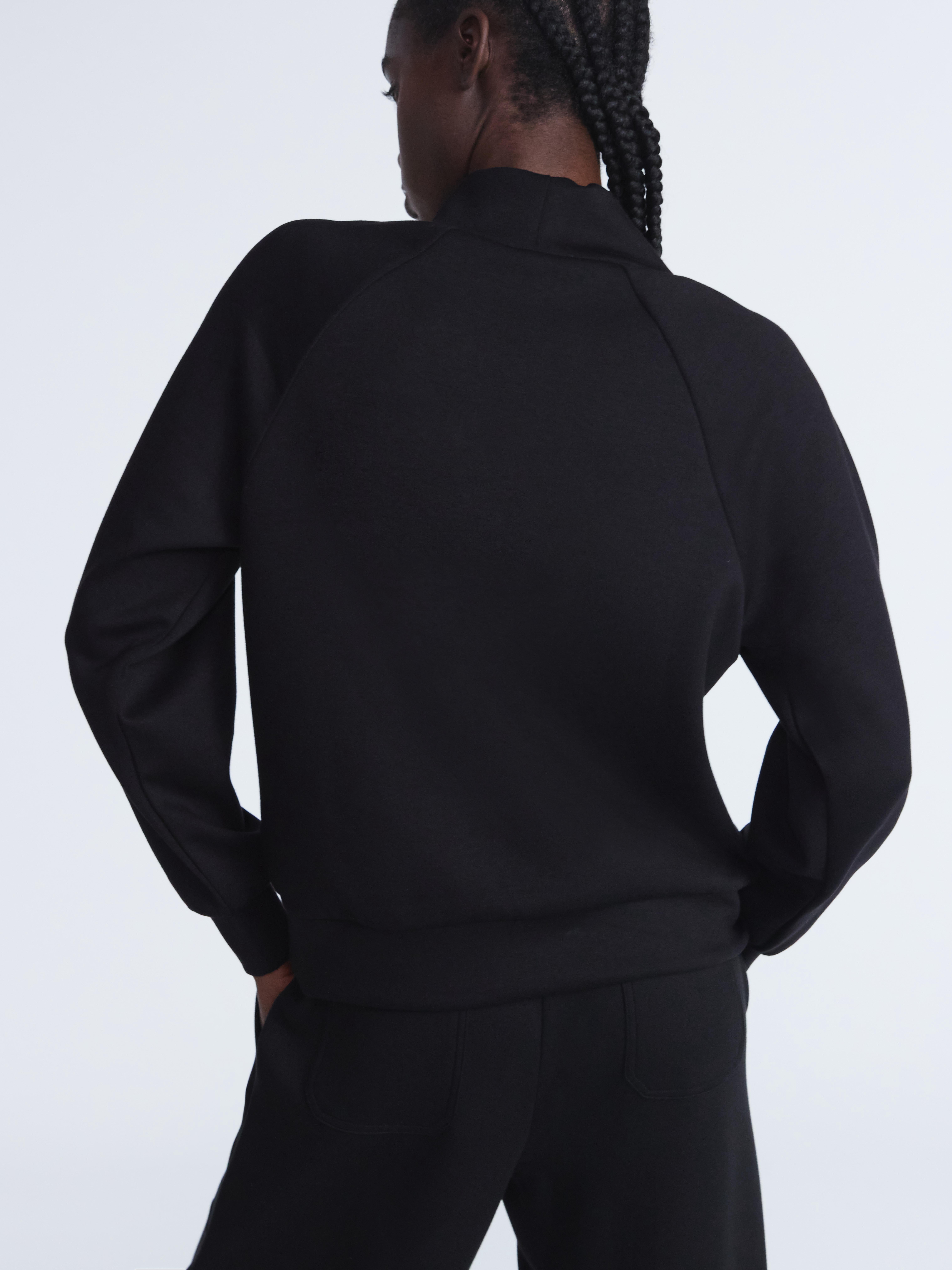 Scoop Women's and Women's Plus New Scubaknit Funnel Neck Sweatshirt, Sizes XS-4X