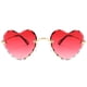 thumbnail image 2 of Gafas de sol sin montura Hugo Corazón Rojo Degradado para mujer, 2 of 6