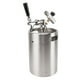 thumbnail image 2 of Mini Barril De Cerveza, Mini Barril De Cerveza Presurizado, Presión De Acero Inoxidable Duradera Ajustable Con Manómetro De 60 Psi Para Barra, 2 of 7