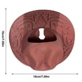 thumbnail image 3 of Ceramic Hat Hanging Vase Wall Mounted Flower Holder Home Decor, 3 of 7