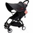 thumbnail image 1 of Foldable Baby Stroller Widen Sun Shade Awning UPF50+ Anti UV Canopy Universal Fit for Stroller Carriage 26s, 1 of 5