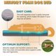thumbnail image 2 of Orthopedic Cooling Dog Bed for Large Dogs, 47" XL Memory Foam Dog Bed with Waterproof Liner, Gel-Infused Support for Joint Pain, Washable Crate Mat Fits Pets Up to 110 lbs, 2 of 5