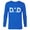 Royal, variant on Mickey Mouse Dad  - Long Sleeve T-Shirt for Men- Customized-White