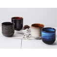 thumbnail image 6 of Japanese style ceramic tea set, tea cup, coffee cup, yerba mate set,Ceramic mate cup set of 4 (blue), 6 of 7