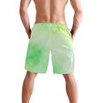 thumbnail image 3 of Dailycode Men's Quick Dry Swim Trunks Beach Shorts Casual Summer Board Shorts with Pockets, Light Pastel Watercolor, 3 of 8