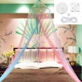 thumbnail image 3 of European Round Dream Star Dome Mosquito Net Lace Decoration Blackout Curtain Foldable Round Ceiling Mosquito Net, 3 of 5