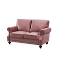 thumbnail image 6 of Uspridefurniture Feingold 3 Piece Velvet Living Room Set, Sofa Loveseat Chair, 6 of 7