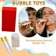 thumbnail image 2 of 3D Printed Pipe-Shaped Bubble Blower toys, Reusable Plastic Bubble Wands with 30Ml Bubble Solution & Storage Box, Novelty Bubble Makers for indoor Outdoor Party Games, Family, 2 of 6
