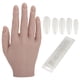 thumbnail image 2 of Practique la mano de entrenamiento del arte de las uñas, mano de entrenamiento de uñas de silicona Mano de entrenamiento del arte de las uñas Mano de entrenamiento de uñas de silicona Rendimiento de primer nivel, 2 of 8