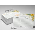 thumbnail image 6 of Inkdotpot 4x6 Inch Recipe Cards (Set of 50) , Thick Double Sided Premium Card Stock- Modern Style White Recipe Notecards for Weddings- Bridal- Baby Shower - Floral Theme, 6 of 6