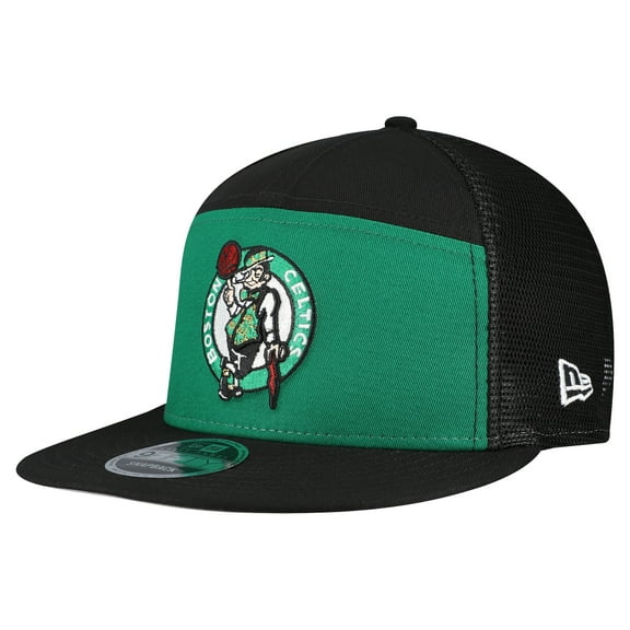 Men's New Era  Kelly Green/Black Boston Celtics Outdoor Split Panel 9FIFTY Snapback Hat