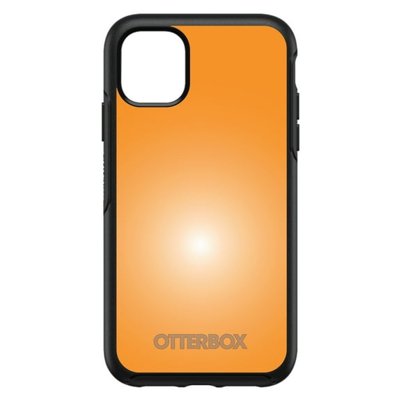 DistinctInk OtterBox Symmetry Custom Case for Apple iPhone 15 (6.1" Screen) - Orange White Gradient Burst Sun - Lightweight Grip