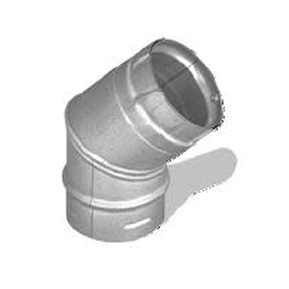 3'' PelletVent Pro Black 45 Degree Elbow - 3PVP-E45B