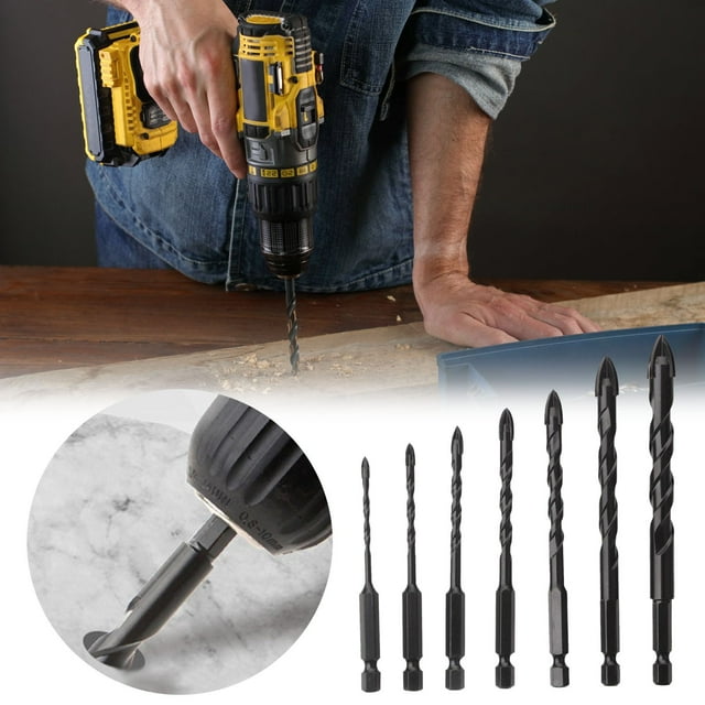 Embouts de Perceuse et Accessoires pour Usage Intérieur et Extérieur Matériau en Alliage Haute Performance avec Conception Unique de Retrait de Spirale et Puce pour une Efficacité de Perçage Améliorée