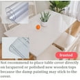 thumbnail image 5 of Muka 42" x 79" 1.5mm Thick Vinyl Table Cover Protector Non-Slip No Smell Table Pad for Coffee Table, Dining Table, Writing Desk, 5 of 7
