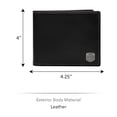 thumbnail image 3 of Cartera Fossil Hayes con logo negro y escudo plegable para hombre, 3 of 6