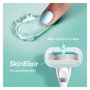 Venus Deluxe Smooth Sensitive Womens Razor Blade Refills, 6 Count