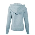 thumbnail image 4 of MixMatchy Women's Casual Long Sleeve French Terry Full Zip-UP Hoodie Sweatshirt, 4 of 4