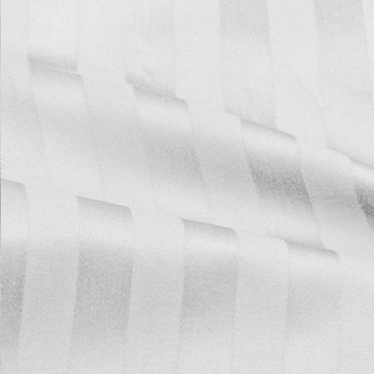 Dobby Stripe Sheets - 6 Piece 1500 Supreme Collection Fine Brushed Microfiber Deep Pocket Sheet Set - White, Cal King