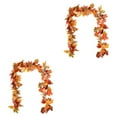 thumbnail image 3 of Billuyoard Guirnaldas de hojas de arce artificiales, vides de hojas de otoño impermeables portátiles para decoración de de interior tipo Tipo 1 2piezas, 3 of 6