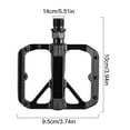 thumbnail image 5 of MOMOJIA Sealed Bearing Wide Flat Cycling Pedals Nonslip Road Bicycles Pedals Aluminum Alloy Mountain Bicycles Pedals Enduring, 5 of 20