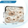 thumbnail image 3 of Laptop Inner Case 13.4x10.2In Laptop Case Is Suitable For 13-14In Laptop For Work Travel Outdoors Beautiful Gray Flowers, 3 of 7