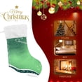 thumbnail image 3 of Coolnut Green Christmas Pattern Christmas Stockings, Personalized Large Christmas Stocking, Cute Snowflake Stockings 18" Xmas Stocking for Xmas Decorations Xmas Gifts, 3 of 7
