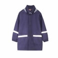 thumbnail image 1 of Virmaxy Toddler Baby Girls Boys Fleece Raincoat Kids Mid-Length Solid Hooded Rushing Jacket with Reflective Stripes Long Sleeve Open Front Waterproof Plush Outwear with Pocket Pink 4T, 1 of 8