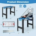 thumbnail image 4 of 6-in-1 Multi-Game Table: Basketball, Billiards, Ping Pong, Hockey, and Shuffleboard, 4 of 10