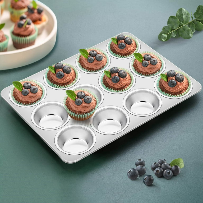 12-Cup Stainless Steel Muffin Pan photo 4