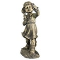 thumbnail image 4 of Northlight 18" Distressed Gray Girl with Cell Phone Solar Powered LED Lighted Outdoor Patio Garden Statue, 4 of 6