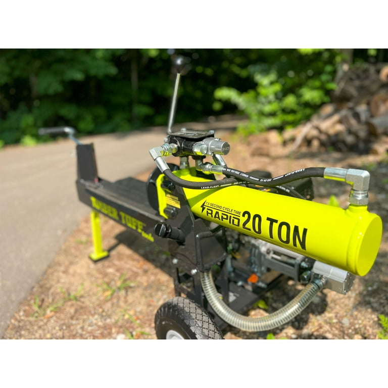 Timber Tuff Heavy Duty 7HP Portable 20 Ton Gas Powered Outdoor Log Splitter