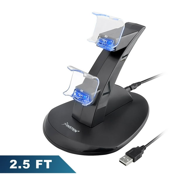 Insten Dual Ps4 Controller Charger Charger Station Charger Dock By Insten Dual Usb Charging Dock Station Stand For Sony Playstation 4 Ps4 Controller Led Docking Cradle With Charging Cable Walmart Com
