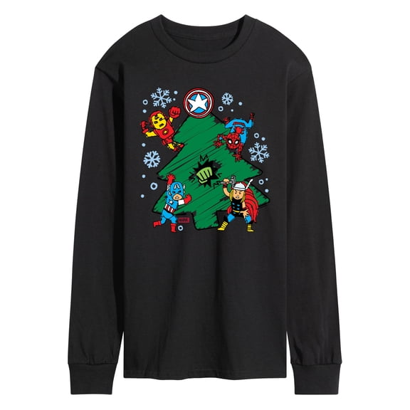 Marvel - Xmas Sketch - Men's Long Sleeve Graphic T-Shirt