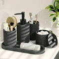 thumbnail image 2 of Hearth & Harbor 19 Piece Bathroom Sets with Shower Curtains and Bathroom Accessories, Charcoal, 2 of 8