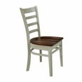 thumbnail image 6 of Set of Two Solid Wood Emily Side Chairs in Almond/Espresso, 6 of 10