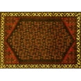 thumbnail image 1 of Ahgly Company Machine Washable Indoor Rectangle Persian Yellow Traditional Area Rugs, 8' x 10', 1 of 4
