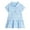 Blue, variant on Bellafa Kids Girls Polo Dress Toddler Ruffle Short Sleeve Pique Dress Little Girls Casual Tennis Dresses 2-7 Years-1Piece
